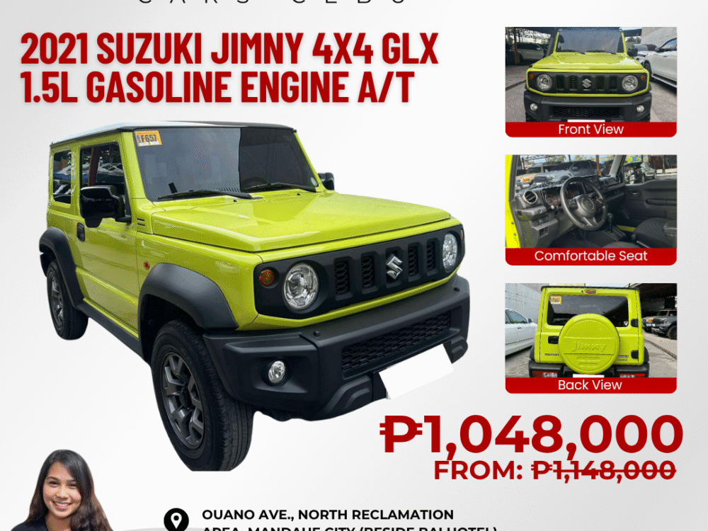 2021 SUZUKI JIMNY 1.5L GLX 4X4 AUTOMATIC TRANSMISSION
