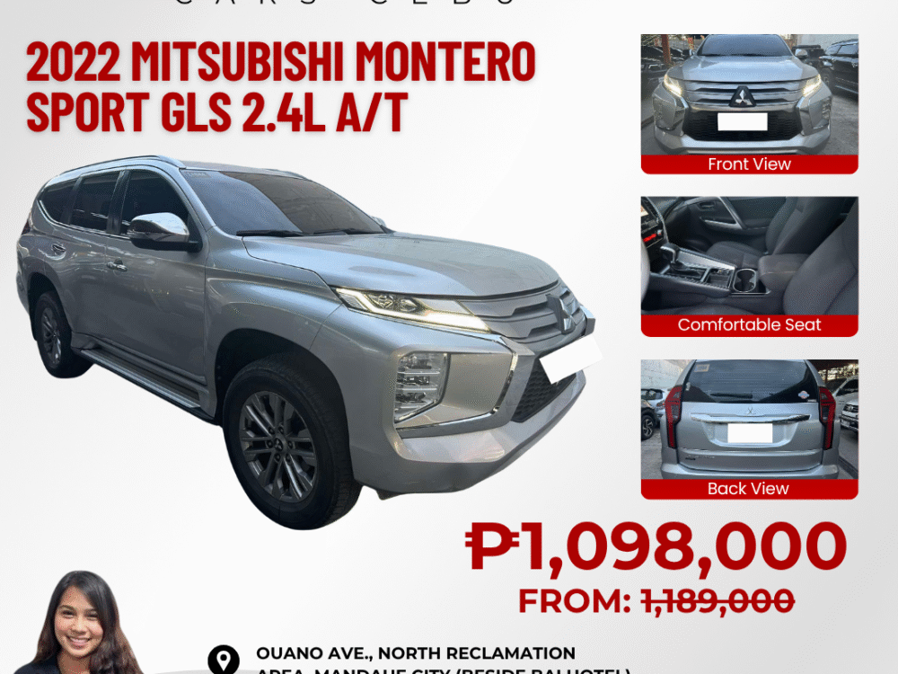 2022 MITSUBISHI MONTERO GLS 2.4L DSL AUTOMATIC TRANSMISSION
