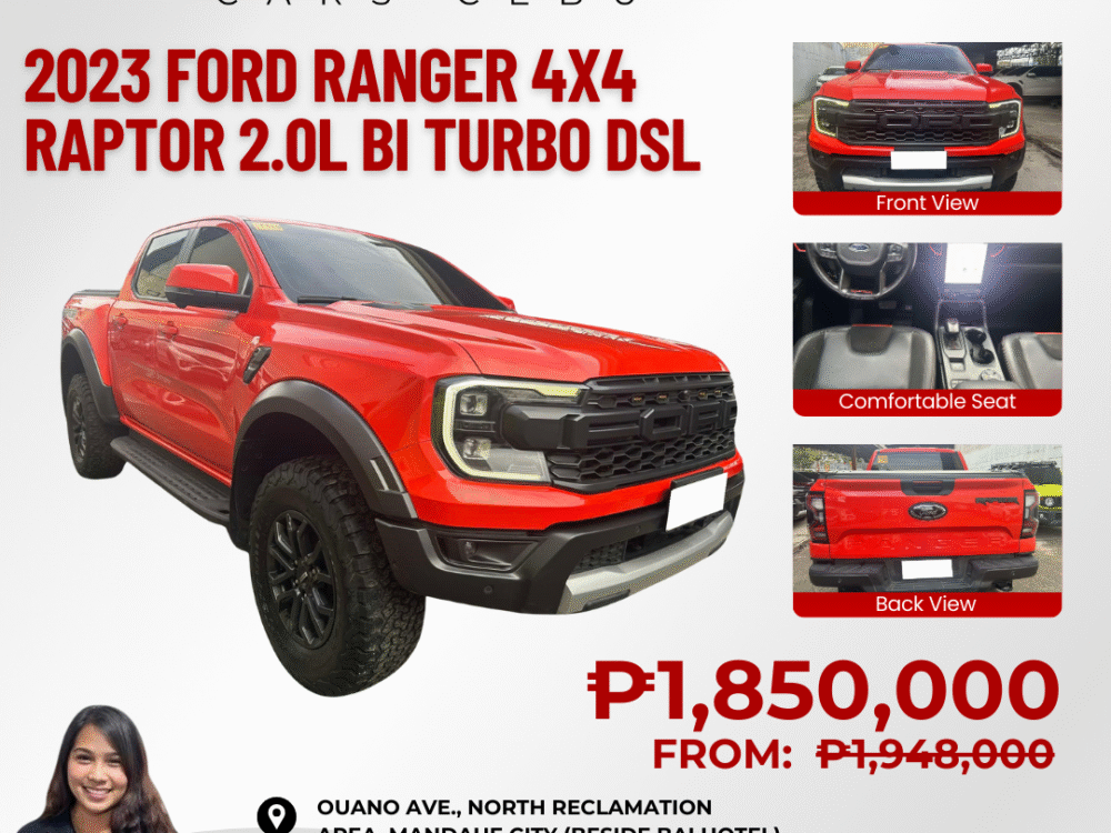 2023 FORD RANGER RAPTOR 2.0L BI TURBO