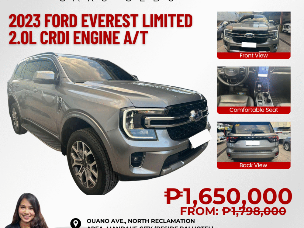 2023 FORD EVEREST LIMITED TURBO 2.0L DSL 4X2 AUTOMATIC TRANSMISSION