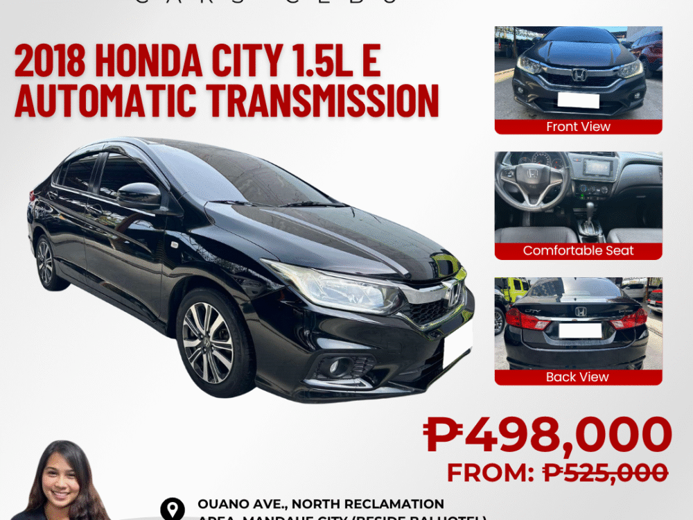 2018 HONDA CITY 1.5L E AUTOMATIC TRANSMISSION