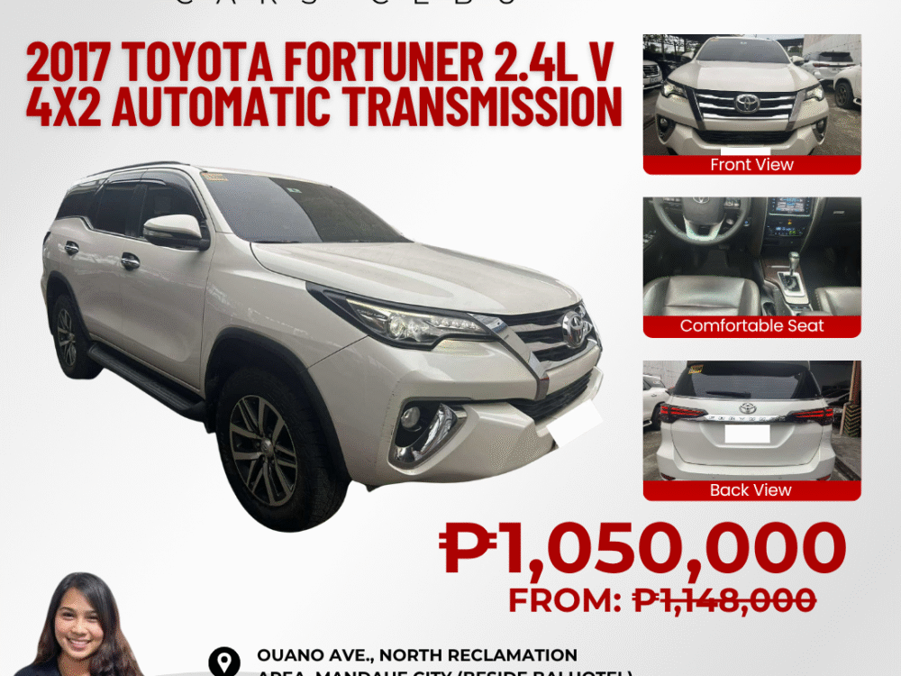 2017 TOYOTA FORTUNER 2.4L V 4X2 AUTOMATIC TRANSMISSION