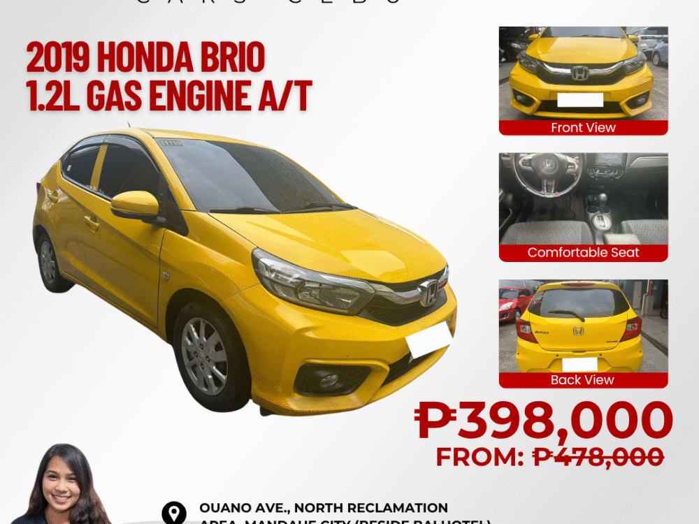 2019 HONDA BRIO 1.2L AUTOMATIC TRANSMISSION