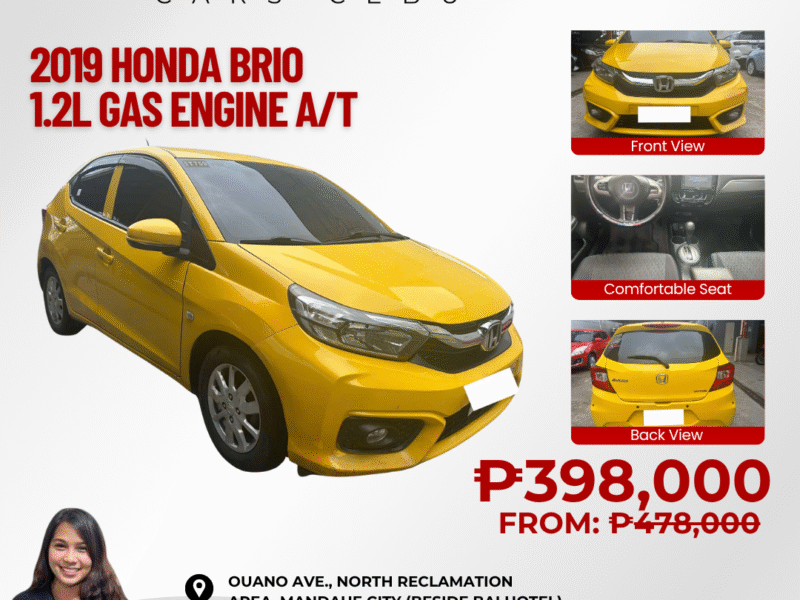 2019 HONDA BRIO 1.2L AUTOMATIC TRANSMISSION