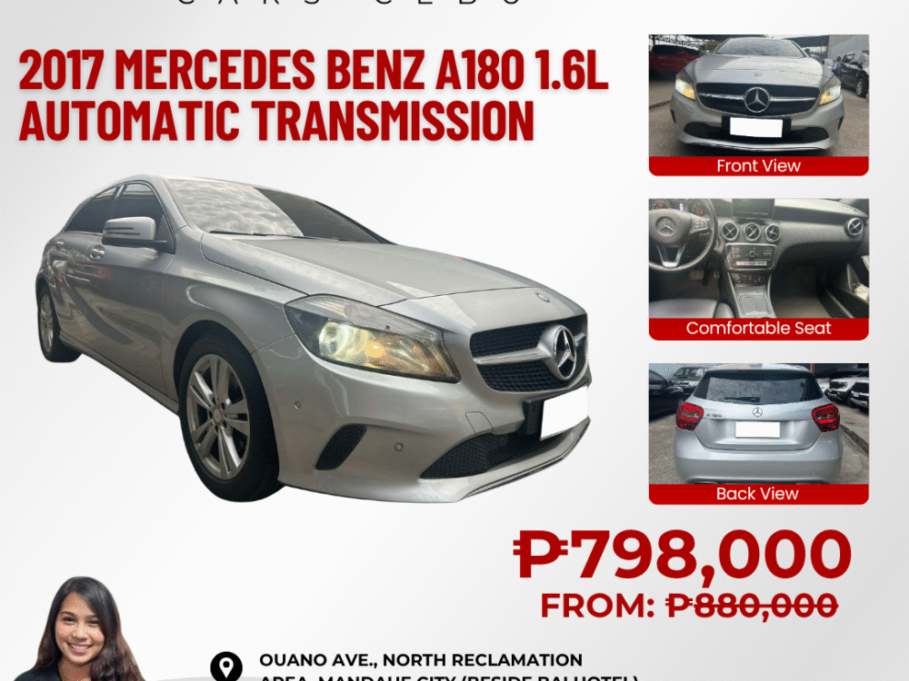 2017 MERCEDES BENZ A180 1.6L AUTOMATIC TRANSMISSION
