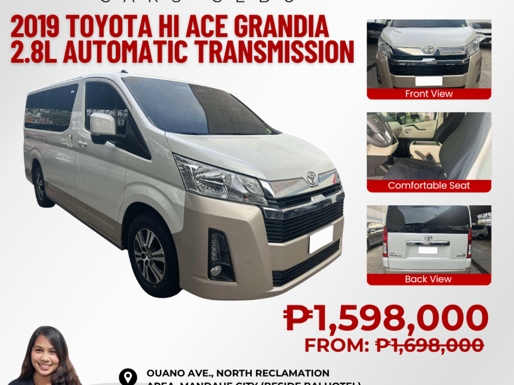 2019 TOYOTA HI ACE GRANDIA 2.8L AUTOMATIC TRANSMISSION