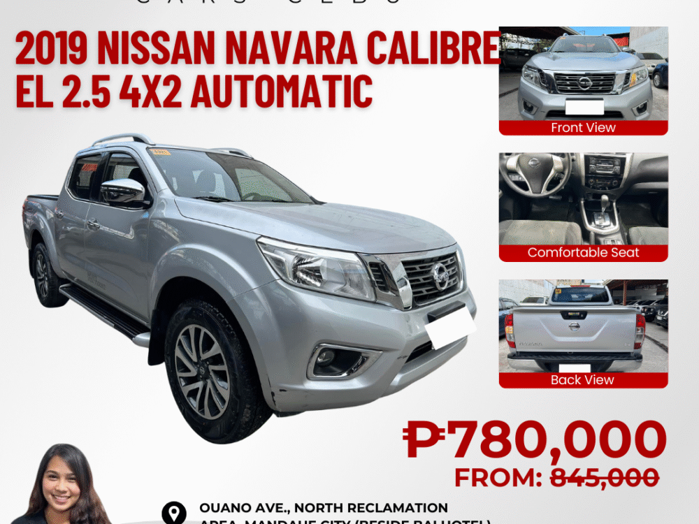 2019 NISSAN NAVARA 2.5L EL 4X2 AUTOMATIC TRANSMISSION