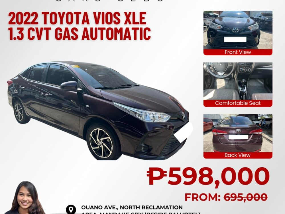 2022 TOYOTA VIOS 1.3L XLE AUTOMATIC TRANSMISSION