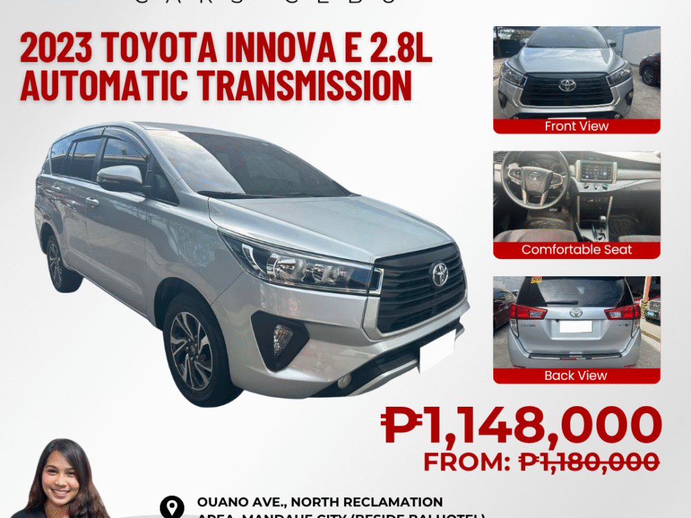 2023 TOYOTA INNOVA E 2.8L AUTOMATIC TRANSMISSION