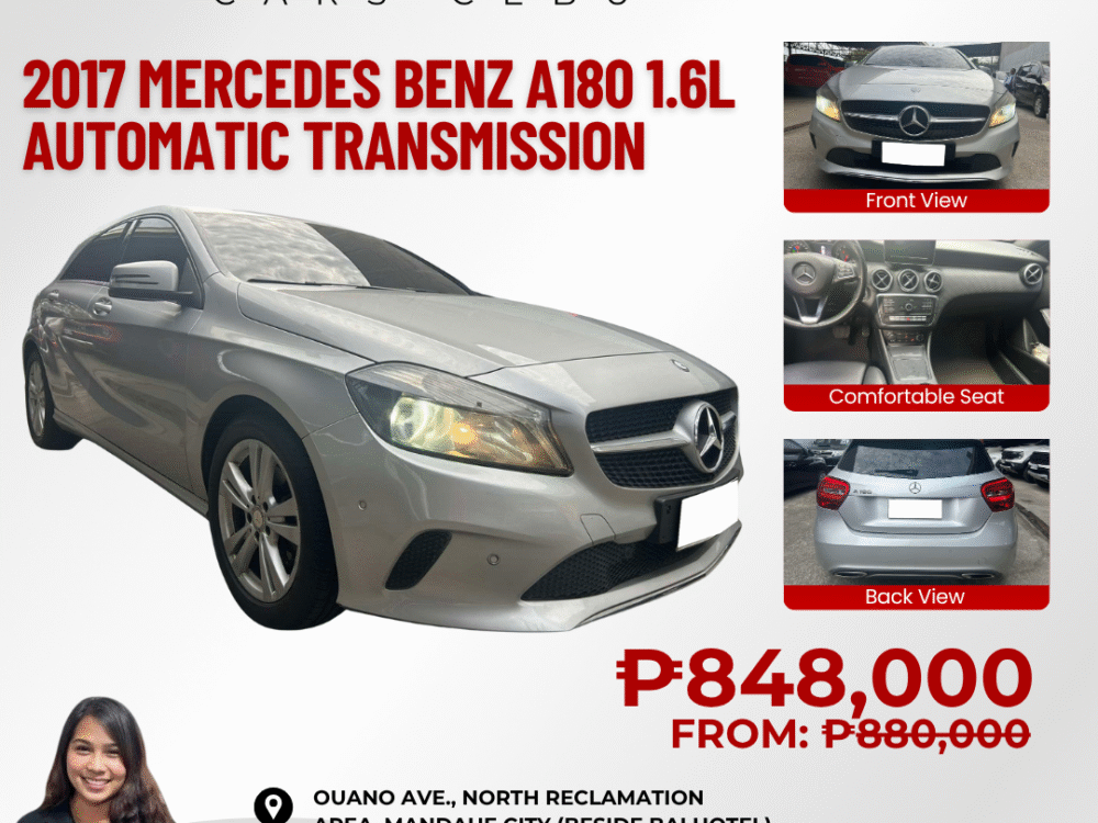 2017 MERCEDES BENZ A180 1.6L AUTOMATIC TRANSMISSION