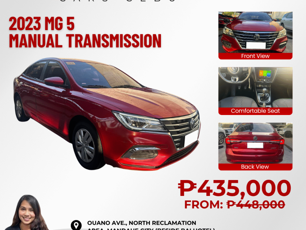 2023 MG 5 MANUAL TRANSMISSION
