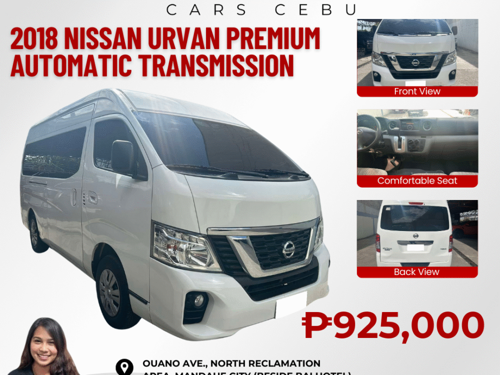 2018 NISSAN URVAN PREMIUM AUTOMATIC TRANSMISSION