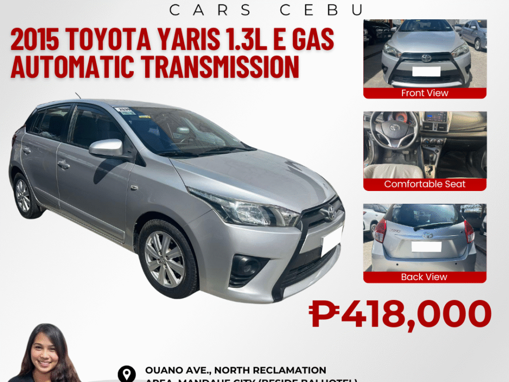 2015 TOYOTA YARIS 1.3L E AUTOMATIC TRANSMISSION