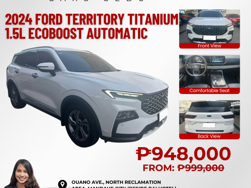 2024 FORD TERRITORY 1.5L TITANIUM ECOBOOST AUTOMATIC TRANSMISSION