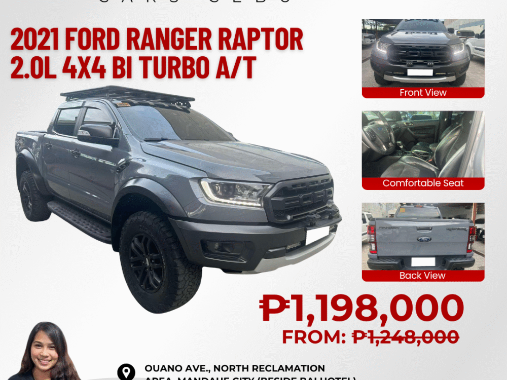 2021 FORD RANGER RAPTOR 2.0L BI TURBO AUTOMATIC TRANSMISSION