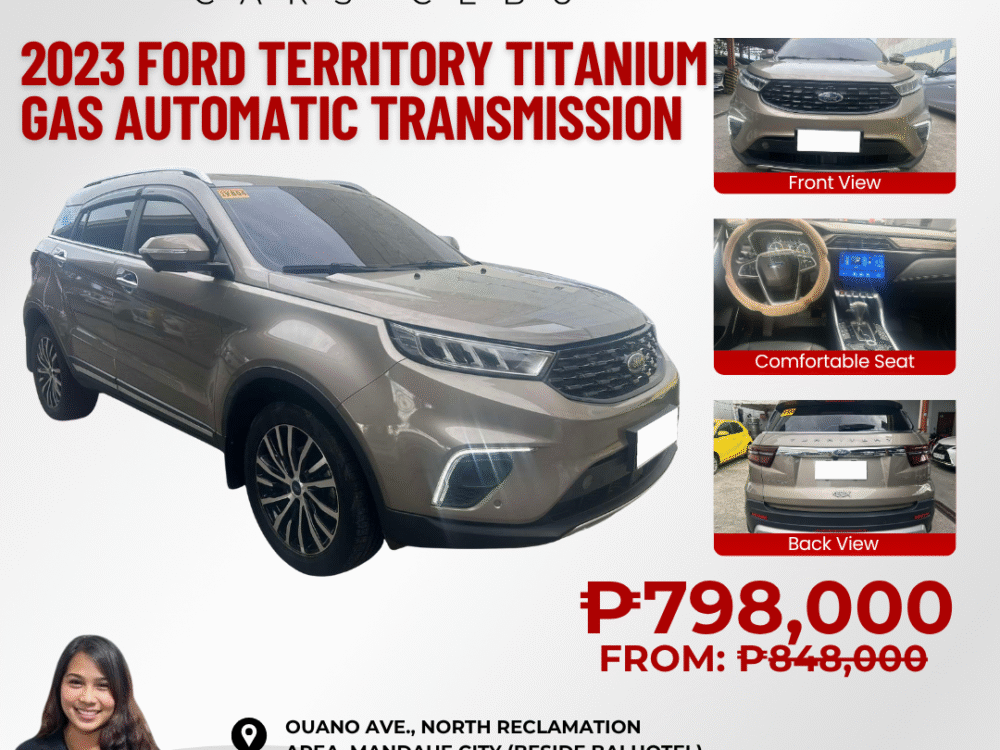 2023 FORD TERRITORY TITANIUM 18TKM GAS AUTOMATIC TRANSMISSION