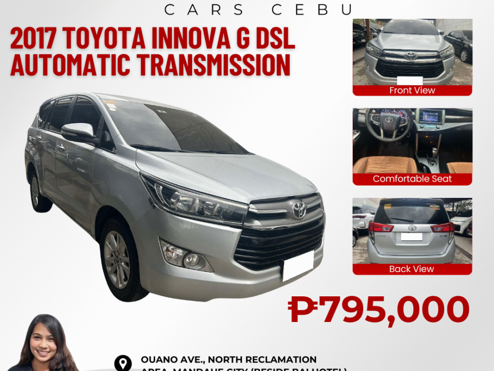 2017 TOYOTA INNOVA G AUTOMATIC TRANSMISSION