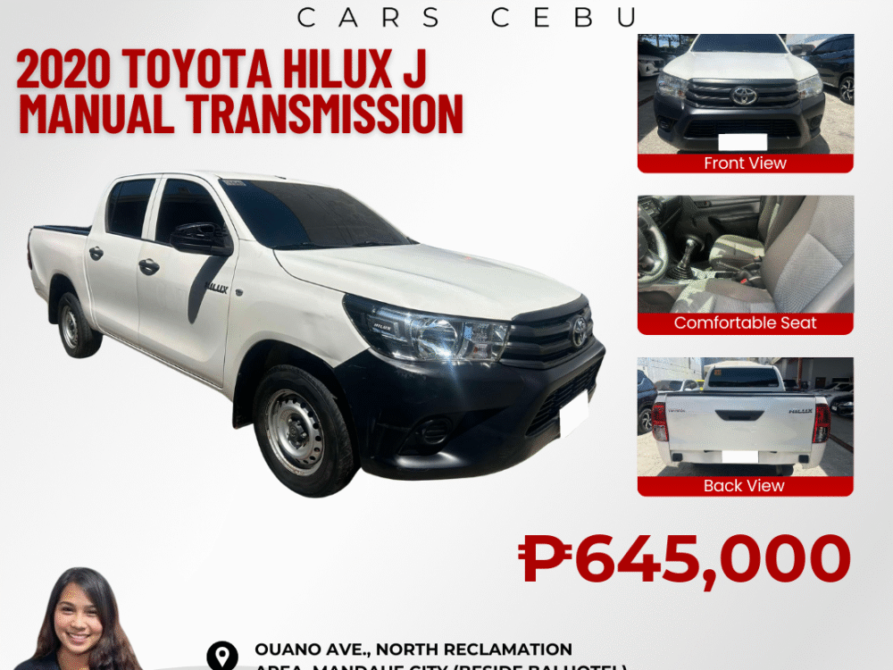 2020 TOYOTA HILUX J MANUAL TRANSMISSION