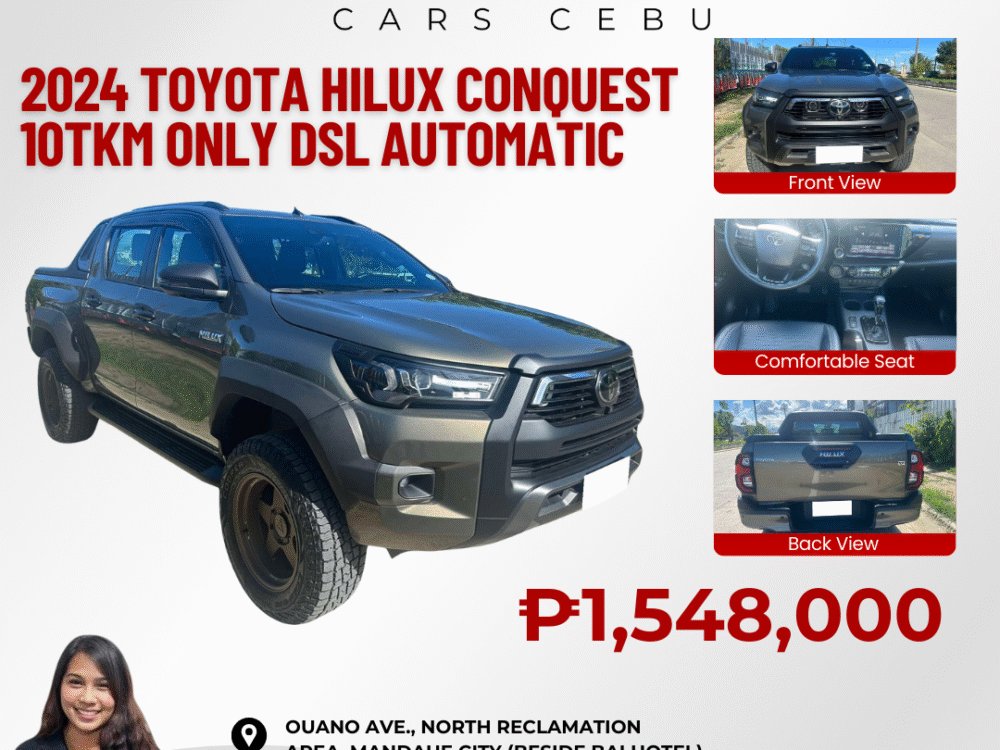 2024 TOYOTA HILUX CONQUEST 10TKM ONLY DSL AUTOMATIC TRANSMISSION