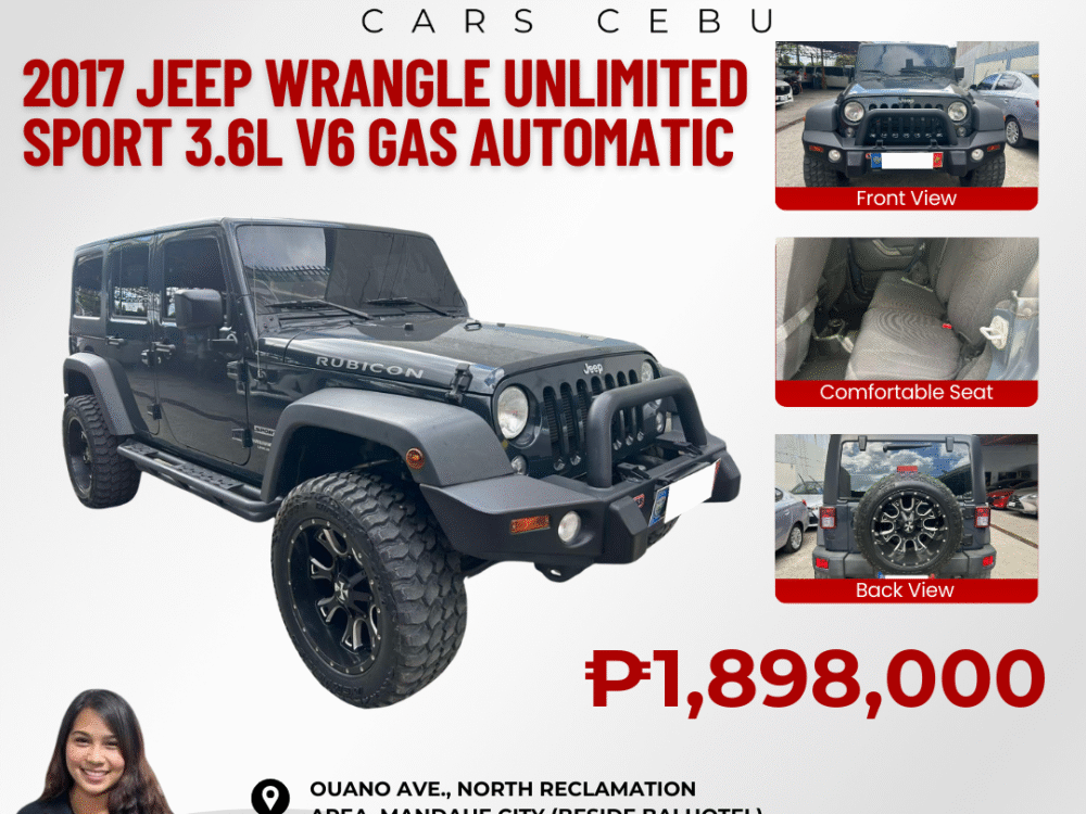 2017 JEEP WRANGLER UNLIMITED SPORT 3.6L V6 GAS AUTOMATIC TRANSMISSION