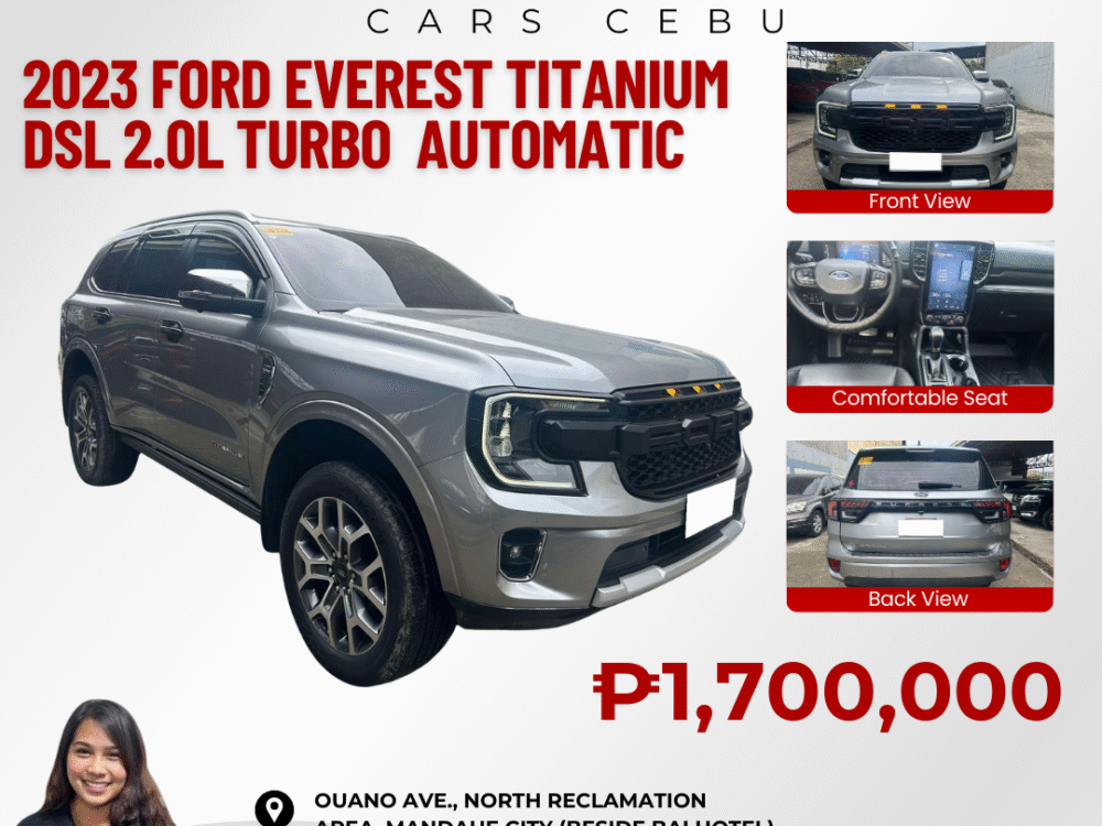 2023 FORD EVEREST TITANIUM DSL 2.0L TURBO AUTOMATIC TRANSMISSION