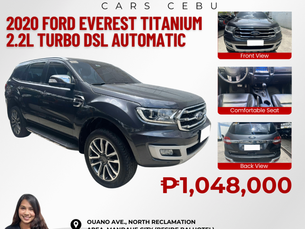 2020 FORD EVEREST TITANIUM 2.2L TURBO DSL AUTOMATIC TRANSMISSION