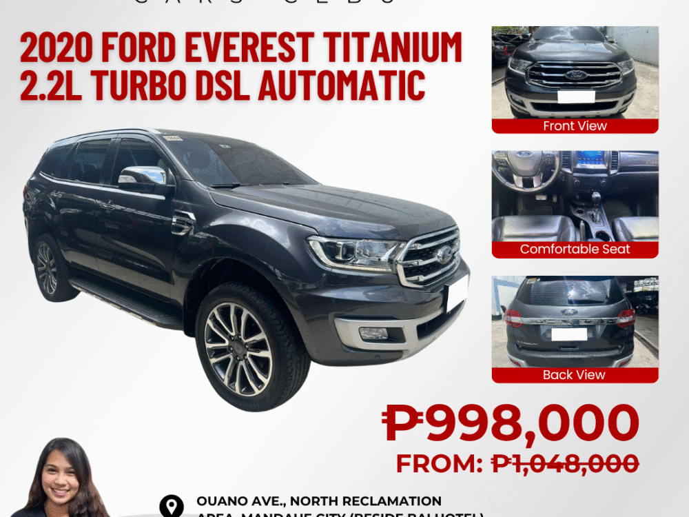 2020 FORD EVEREST TITANIUM 2.2L TURBO DSL AUTOMATIC TRANSMISSION