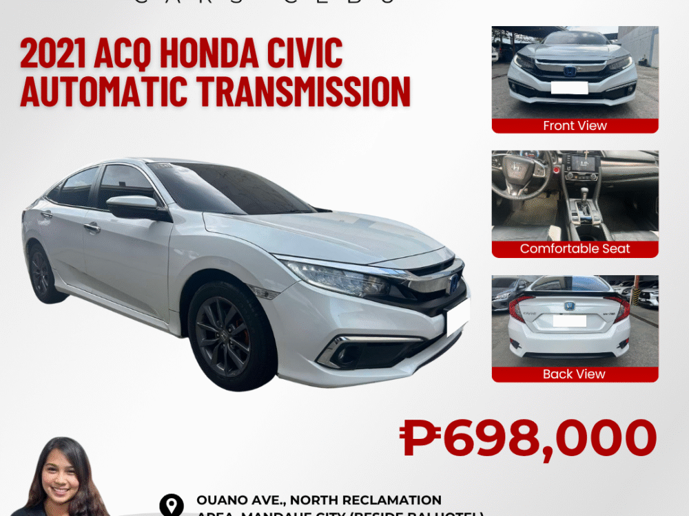 2021 ACQ HONDA CIVIC AUTOMATIC TRANSMISSION