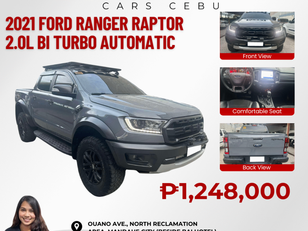 2021 FORD RANGER RAPTOR 2.0L BI TURBO AUTOMATIC TRANSMISSION