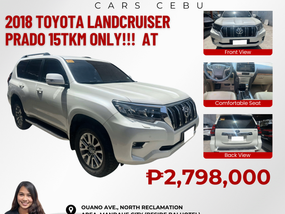 2018 TOYOTA LANDCRUISER PRADO 15TKM ONLY!!!! AUTOMATIC TRANSMISSION