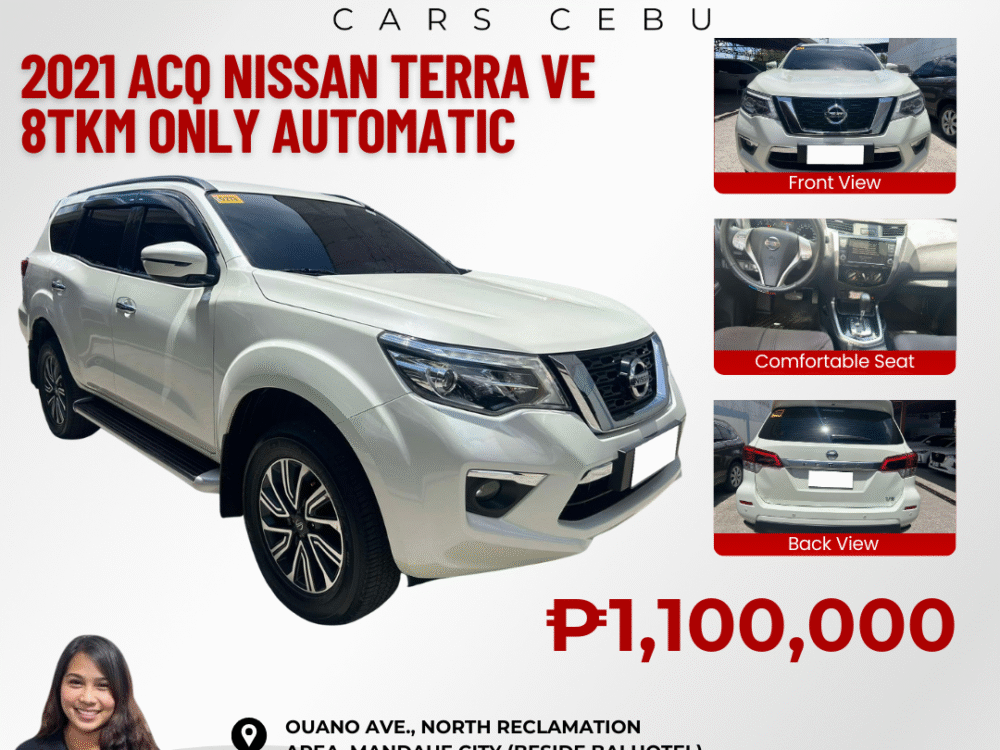 2021 ACQ NISSAN TERRA VE 8TKM ONLY AUTOMATIC TRANSMISSION