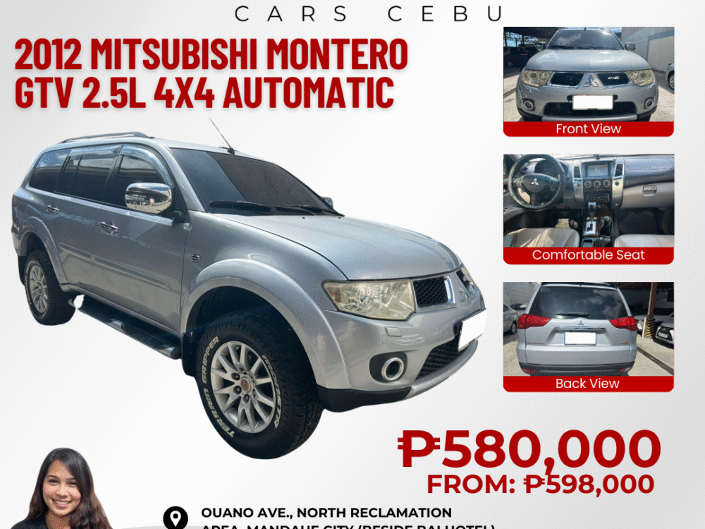 2012 MITSUBISHI MONTERO GTV 2.5L 4X4 AUTOMATIC TRANSMISSION