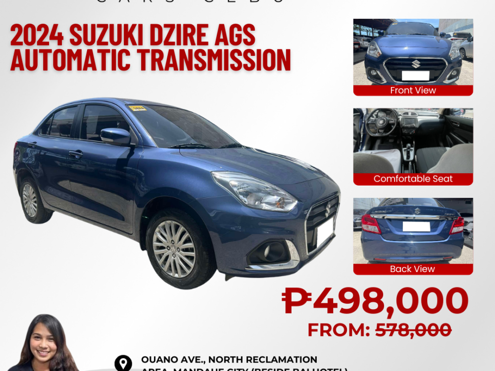 2024 SUZUKI DZIRE AGS GAS AUTOMATIC TRANSMISSION