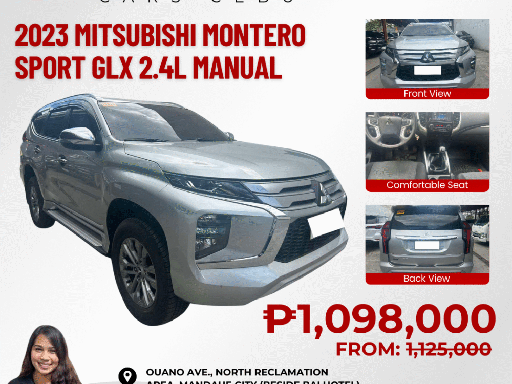 2023 MITSUBISHI MONTERO GLX 2.4L DSL MANUAL TRANSMISSION