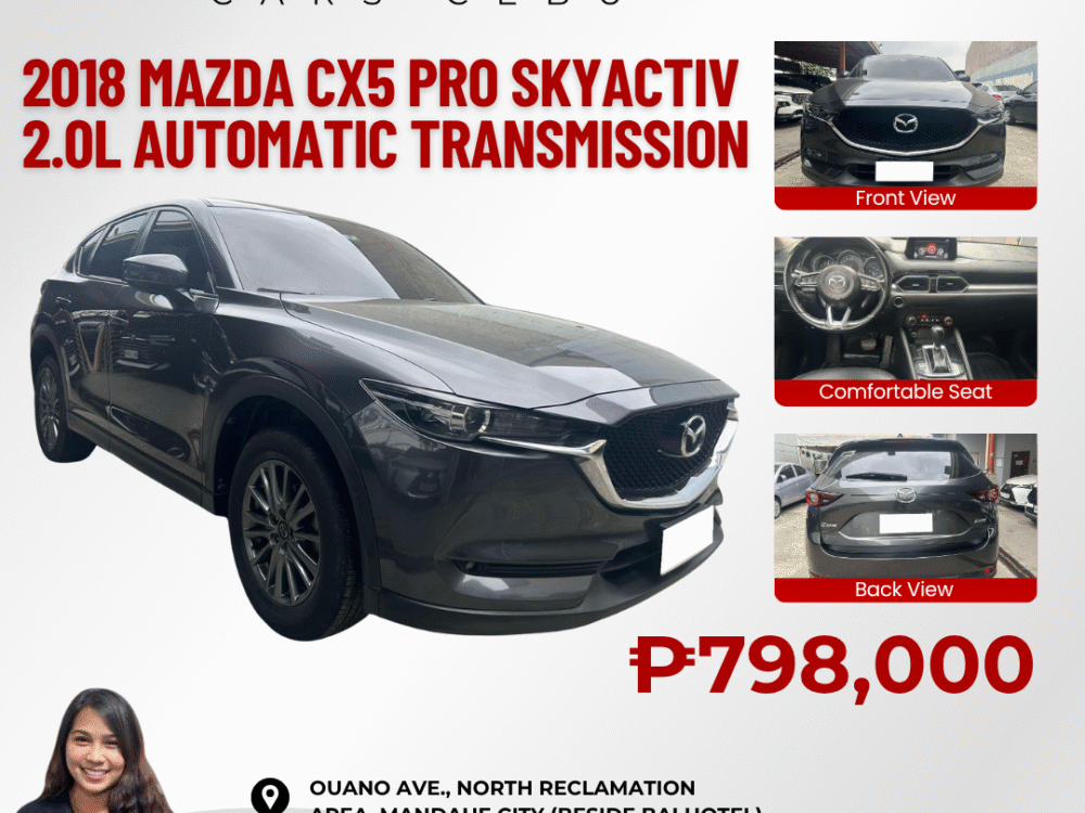 2018 MAZDA CX5 2.0L AT PRO SKYACTIV AUTOMATIC TRANSMISSION
