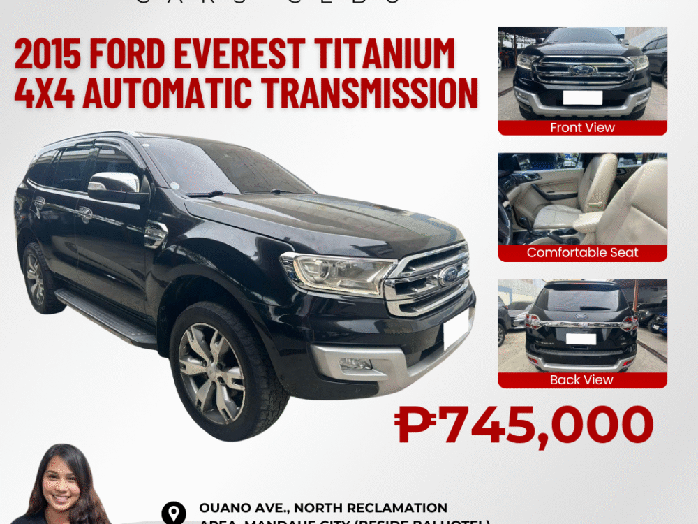 2015 FORD EVEREST TITANIUM 3.2L 4x4 AUTOMATIC TRANSMISSION