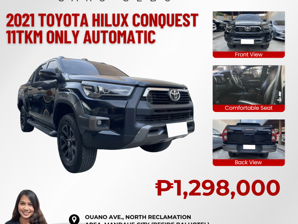 2021 TOYOTA HILUX CONQUEST 11TKM ONLY AUTOMATIC TRANSMISSION