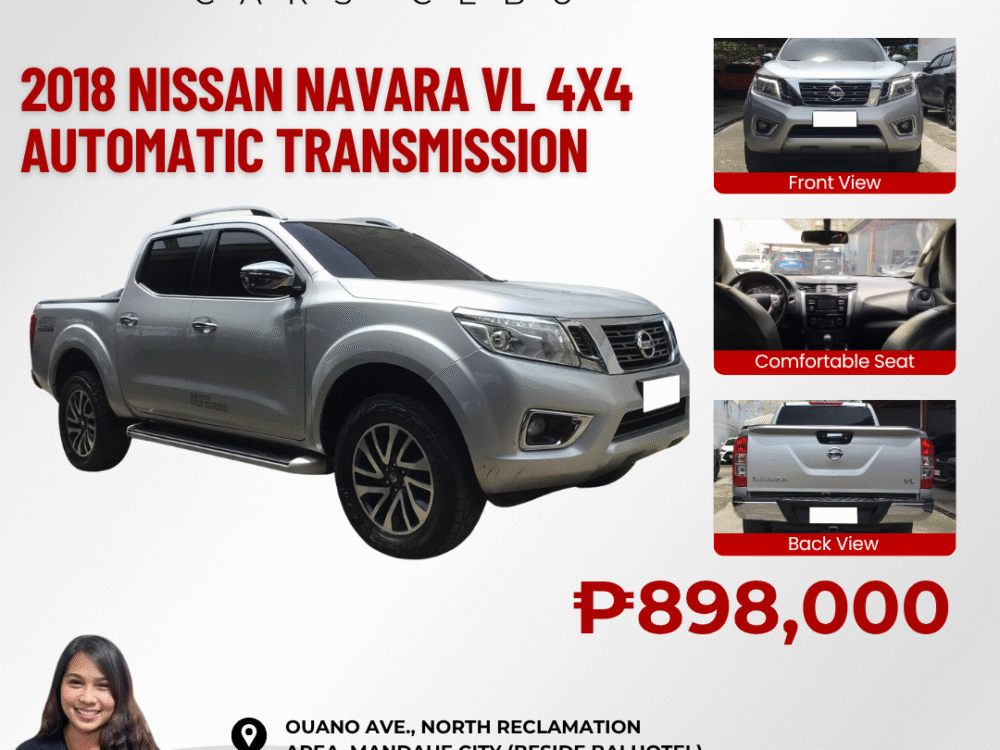 2018 NISSAN NAVARA VL 4X4 AUTOMATIC TRANSMISSION