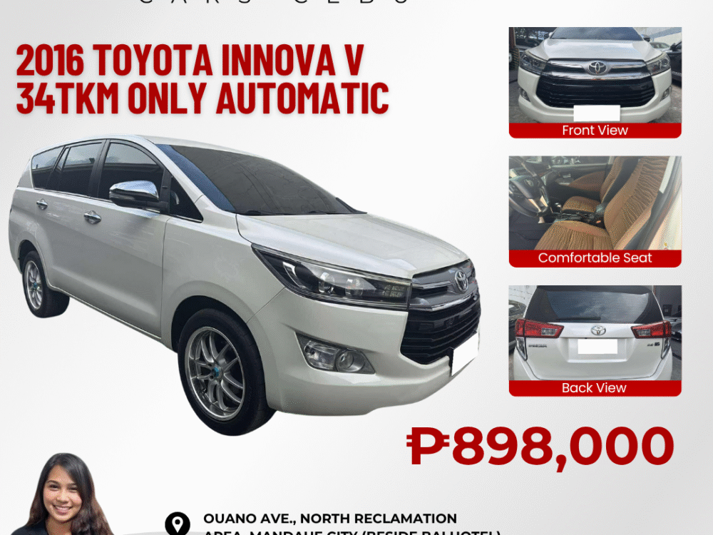 2016 TOYOTA INNOVA V 34TKM ONLY AUTOMATIC TRANSMISSION