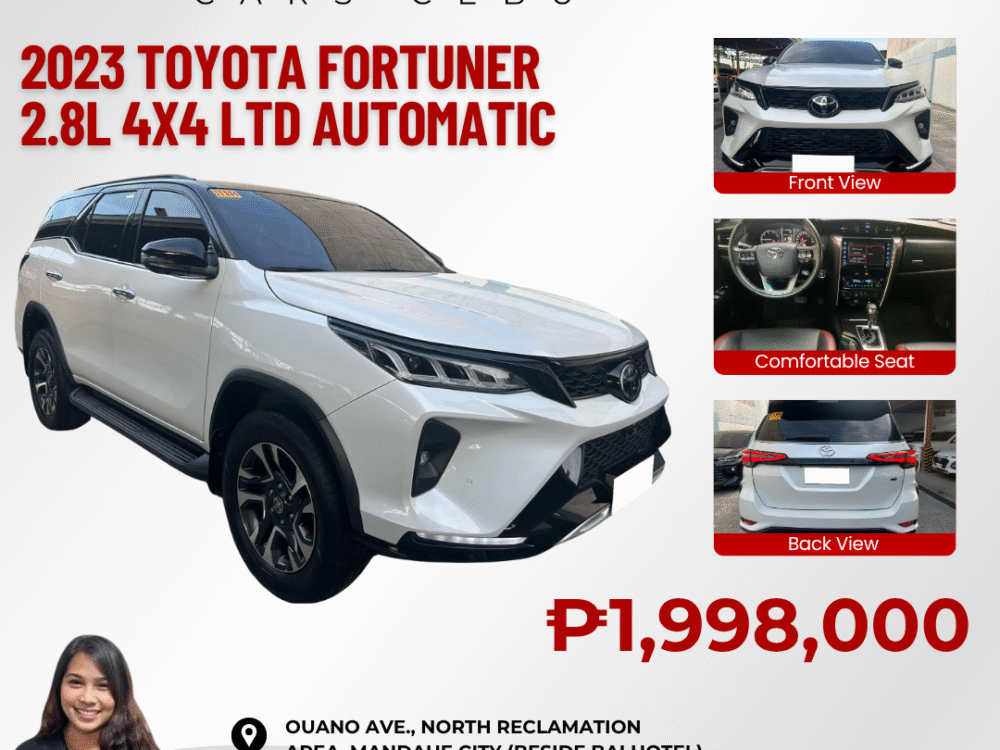 2023 TOYOTA FORTUNER 2.8L 4x4 LTD AUTOMATIC TRANSMISSION