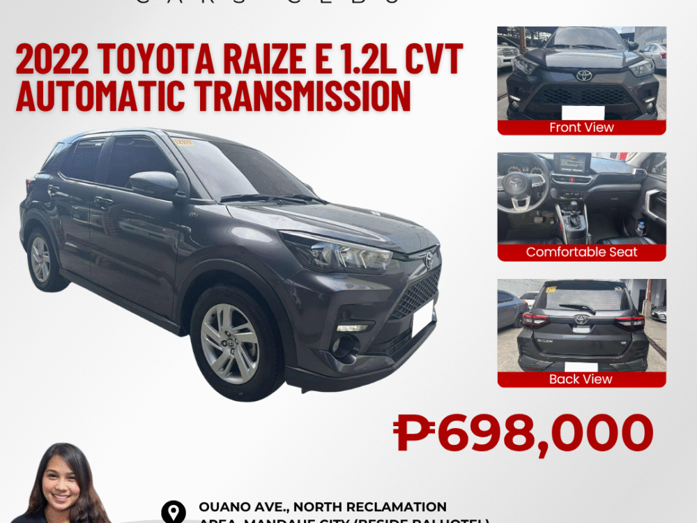 2022 TOYOTA RAIZE E 1.2L CVT AUTOMATIC TRANSMISSION