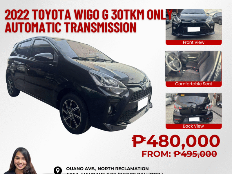 2022 TOYOTA WIGO G 30TKM ONLY AUTOMATIC TRANSMISSION