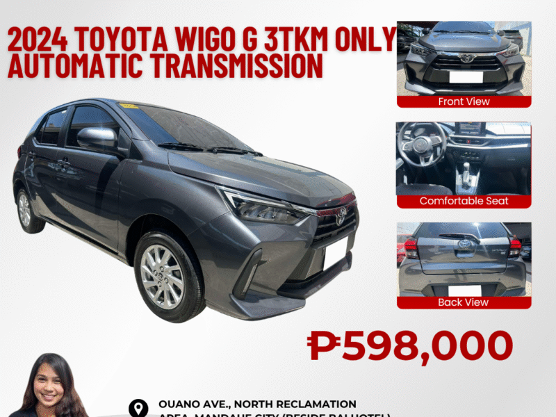 2024 TOYOTA WIGO G 3TKM ONLY AUTOMATIC TRANSMISSION