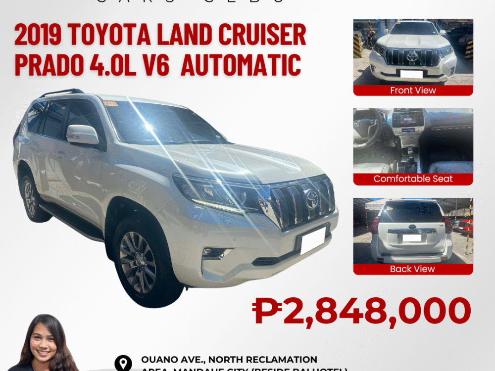 2019 TOYOTA LAND CRUISER PRADO 4.0L V6 AUTOMATIC TRANSMISSION