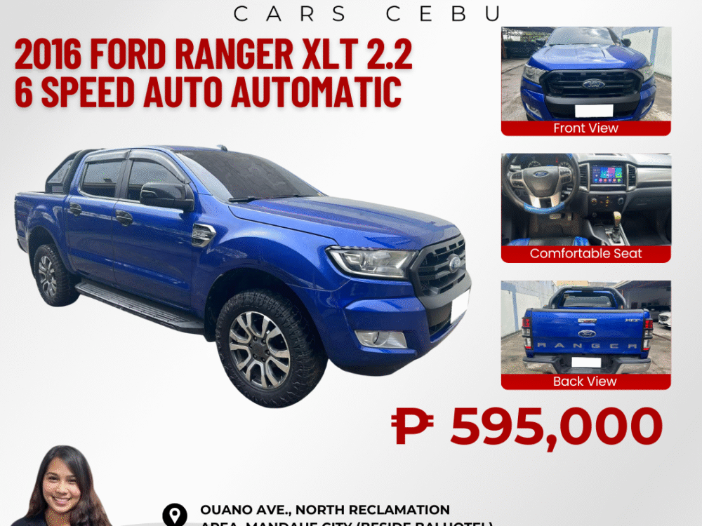 2016 FORD RANGER XLT 2.2 6 SPEED DSL AUTOMATIC TRANSMISSION