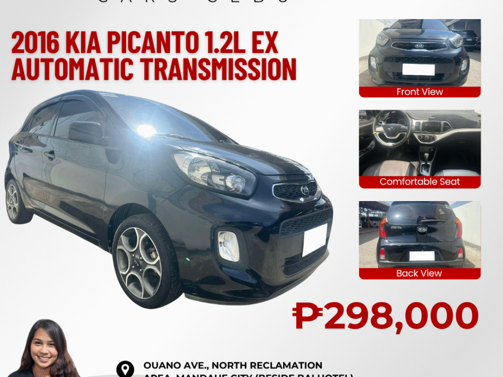 2016 KIA PICANTO 1.2L EX AUTOMATIC TRANSMISSION