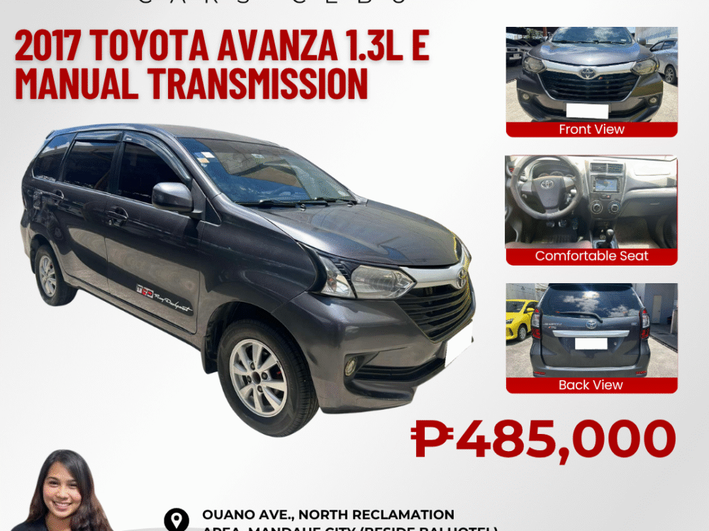 2017 TOYOTA AVANZA 1.3L E MANUAL TRANSMISSION
