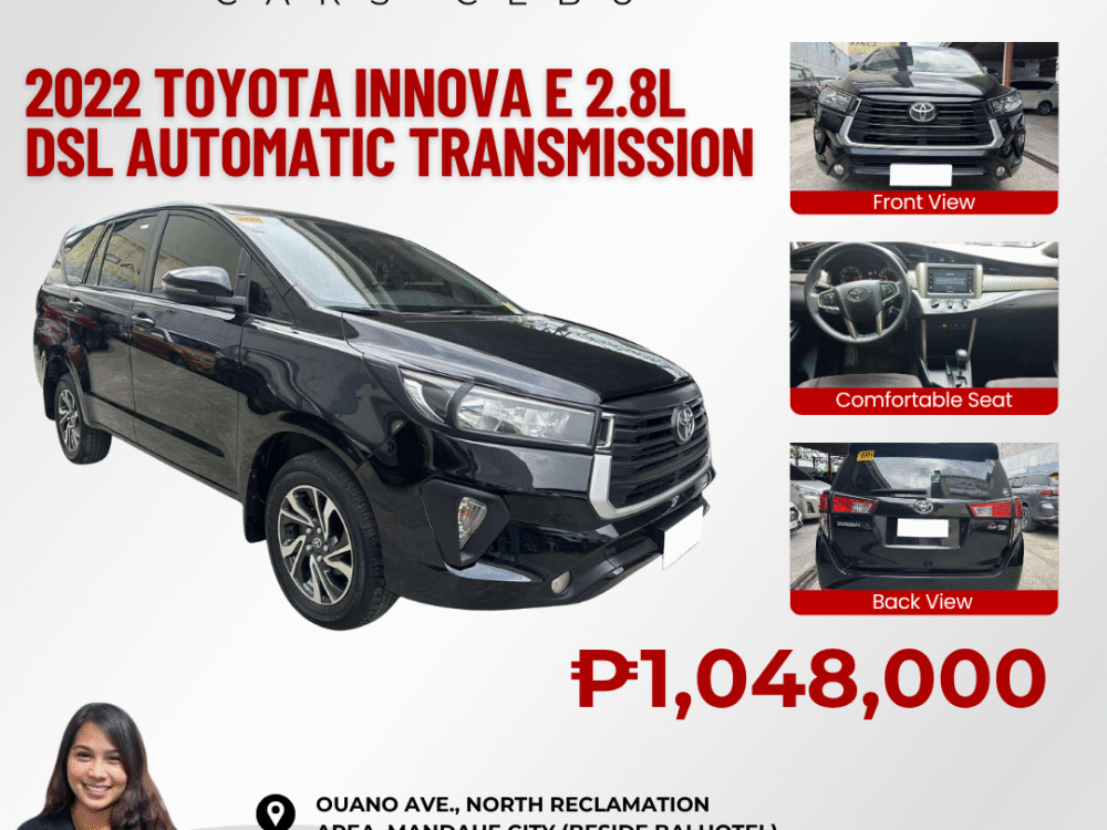 2022 TOYOTA INNOVA E 2.8L DIESEL AUTOMATIC TRANSMISSION