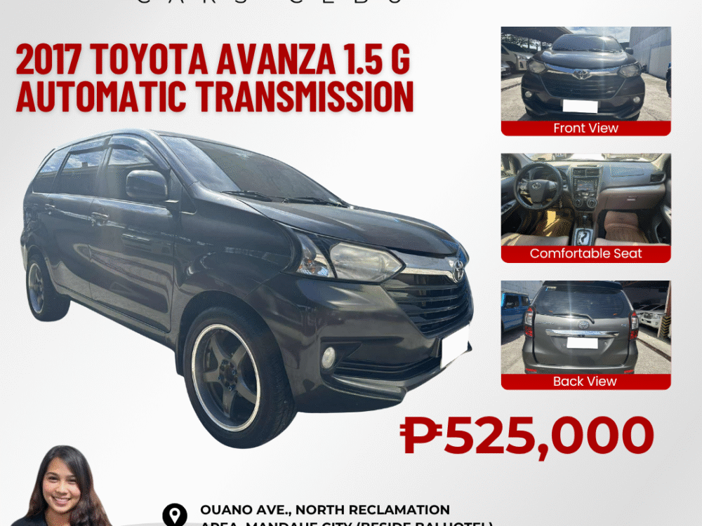 2017 TOYOTA AVANZA 1.5 G AUTOMATIC TRANSMISSION