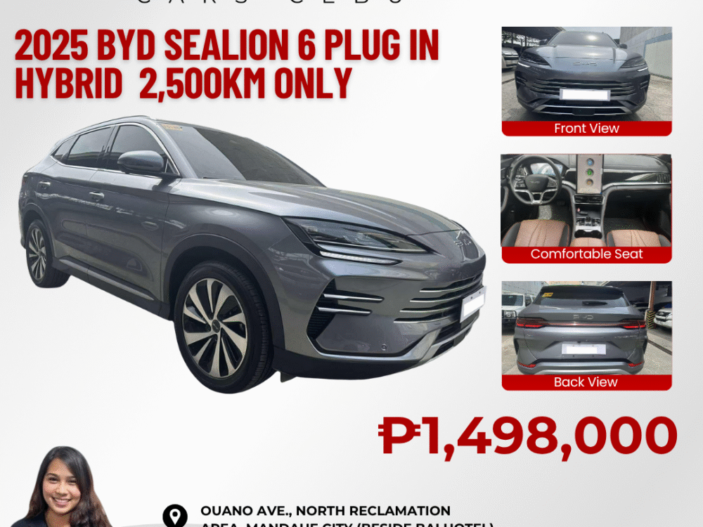 2025 BYD SEALION 6 PLUG IN HYBRID 2,500KM ONLY AUTOMATIC TRANSMISSION